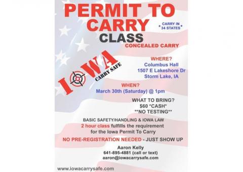 Iowa Permit to Carry Class