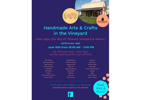 Handmade Arts & Crafts in the Vineyard-June 10